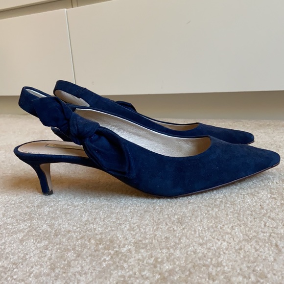 Louise et Cie Blue Suede Heels - Picture 3 of 7